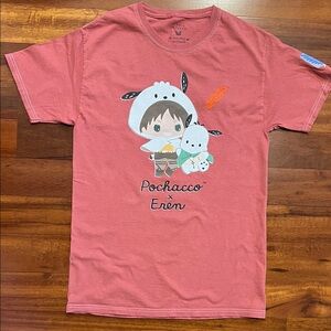 Sanrio Hello Kitty and Friends X Attack on Titan Shirt Eren Yeager Pochacco